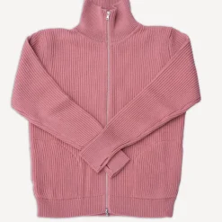 Andersen-Andersen Navy Full Zip Pockets Lyserod> Pullover