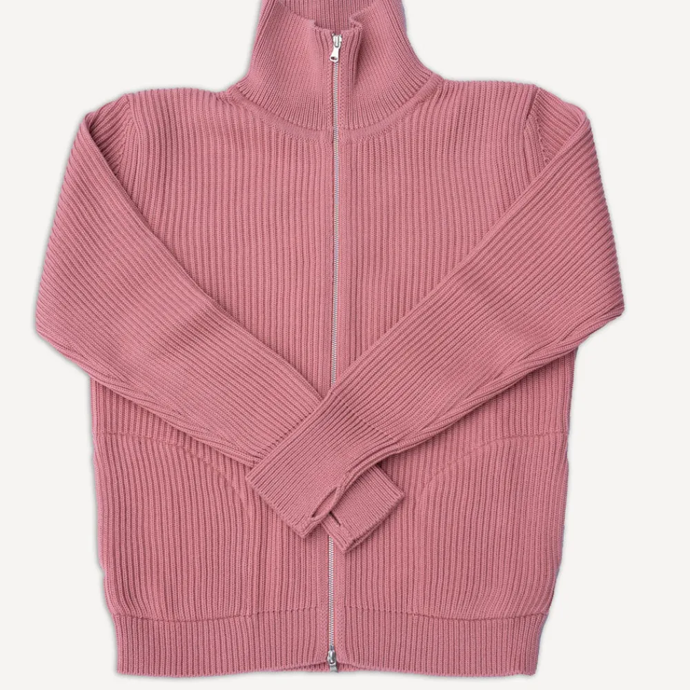 Andersen-Andersen Navy Full Zip Pockets Lyserod> Pullover