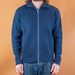 Andersen-Andersen Navy Full Zip Royal Blue> Pullover
