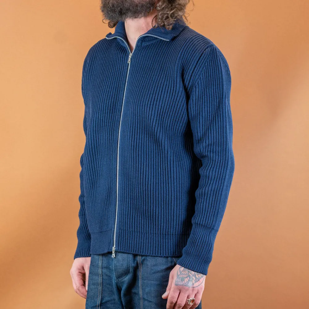 Andersen-Andersen Navy Full Zip Royal Blue> Pullover