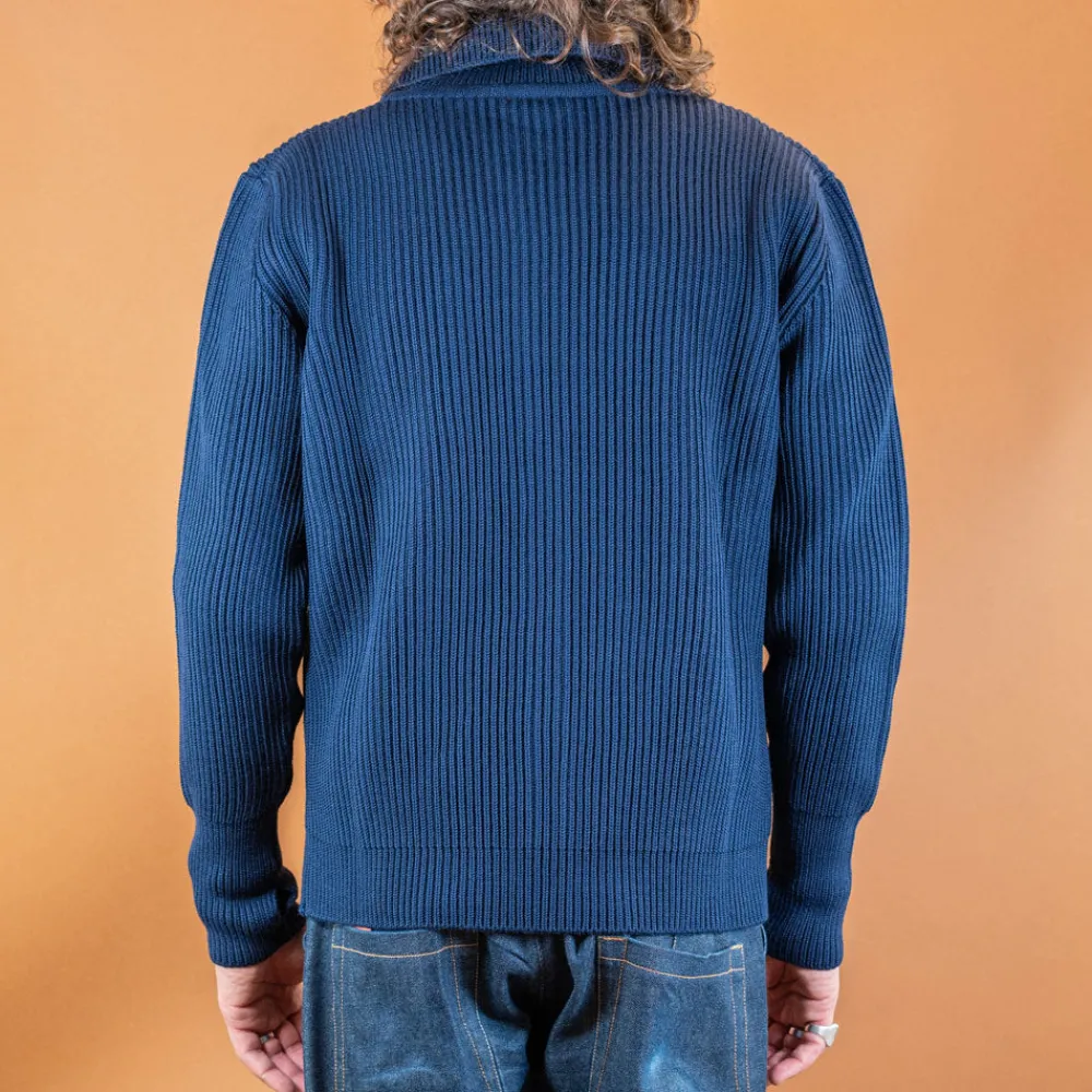 Andersen-Andersen Navy Full Zip Royal Blue> Pullover