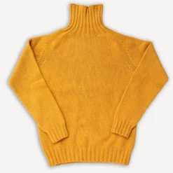 Harley of Scotland Neck Sweater Chunky Tansy> Pullover