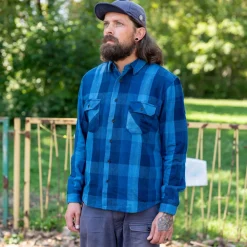 Indigofera Norris Shirt Blue> Hemden