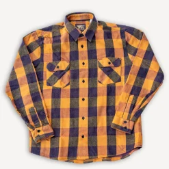 Indigofera Norris Shirt Orange/Vine/Black> Hemden