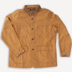 Iron Heart Organic Cotton Duck Chore Jacket IHJ-148 Brown> Jacken