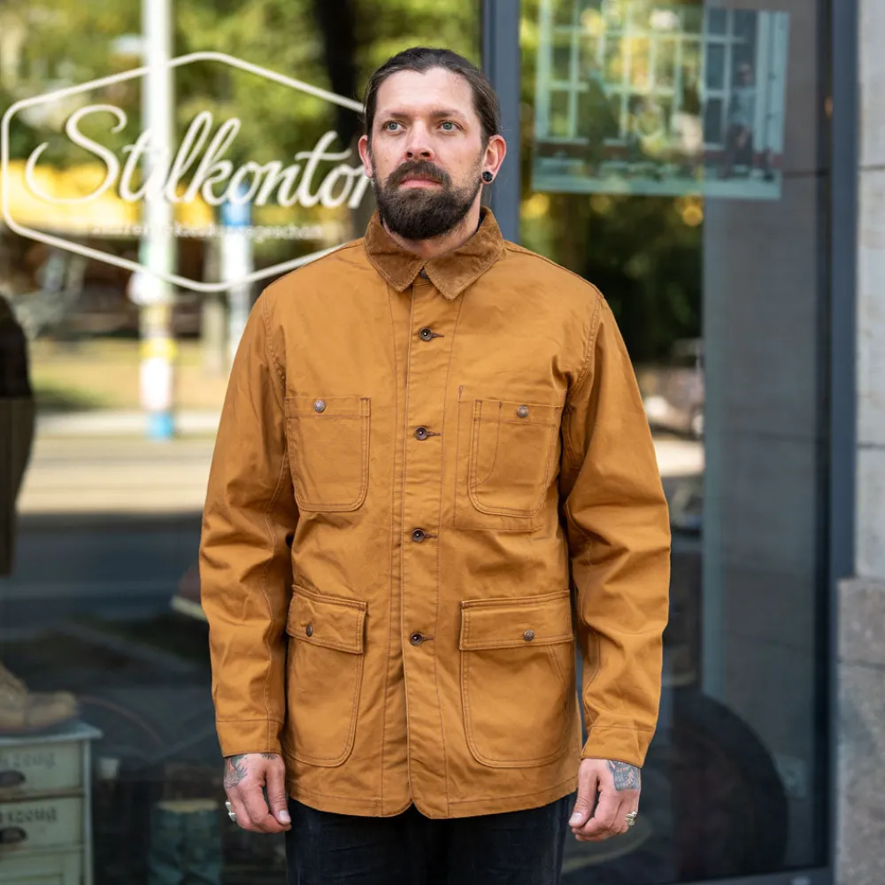 Iron Heart Organic Cotton Duck Chore Jacket IHJ-148 Brown> Jacken