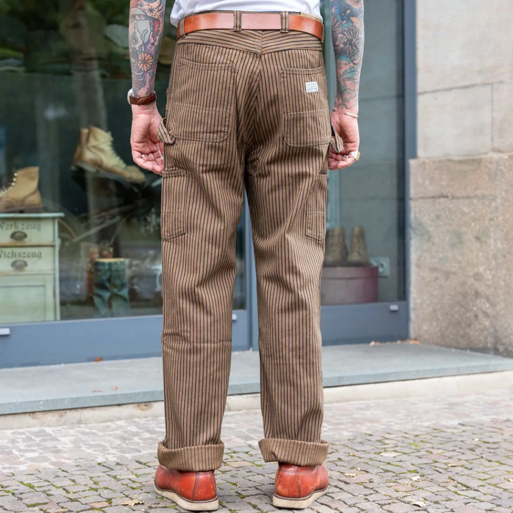 Freenote Cloth Ortega Pants Herringbone Dobby Brown> Hosen