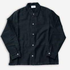 About Companions Owe Overshirt Winter Linen Black> Jacken