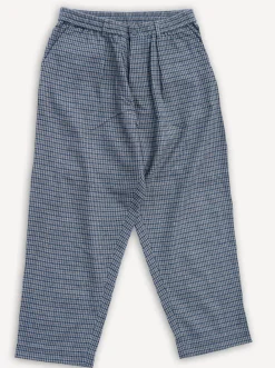 Universal Works Oxford Pant Houndstooth Charcoal> Hosen