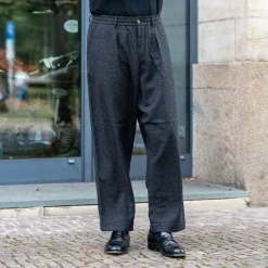 Universal Works Oxford Pant Salt ´N Pepper Tweed Black> Hosen