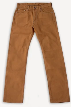 Iron Heart 17oz Duck Straight Cut Jeans IH-634D Brown> Hosen