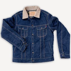 Iron Heart 18oz Selvedge Denim Storm Rider Jacket IH-101J Indigo> Jacken