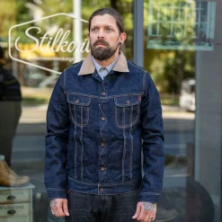 Iron Heart 18oz Selvedge Denim Storm Rider Jacket IH-101J Indigo> Jacken