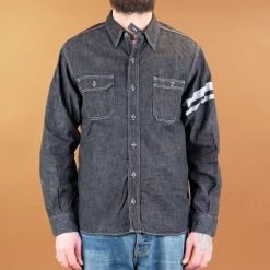 Momotaro 8oz Selvedge Denim Work Shirt Indigo> Hemden