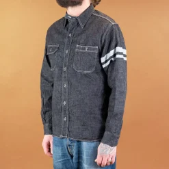 Momotaro 8oz Selvedge Denim Work Shirt Indigo> Hemden