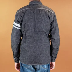 Momotaro 8oz Selvedge Denim Work Shirt Indigo><noscript><img width=