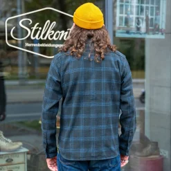 Iron Heart 12oz. Slubby Heavy Flannel Work Shirt IHSH-408-BLK Black><noscript><img width=