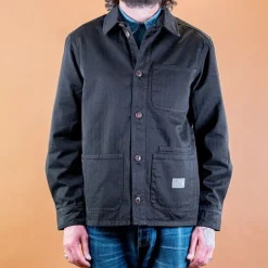 The Quartermaster P41 Utility Jacket Herringbone Black> Jacken