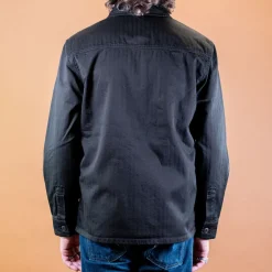 The Quartermaster P41 Utility Jacket Herringbone Black><noscript><img width=