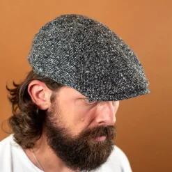 Stetson 6-Panel Cap Donegal Wool Schirmmütze Black/Grey> Mützen