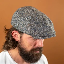 Stetson 6-Panel Cap Donegal Wool Schirmmütze Blue/Grey> Mützen
