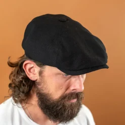 Stetson 6-Panel Cap Virgin Wool/Cashmere Black> Mützen