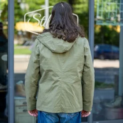 Hidden Aces Pollux Mariner Light Hooded Rainjacket Army K1402><noscript><img width=