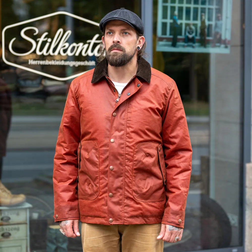 Hidden Aces POLLUX RANGER Waxed Winter-Jacket Brick Red> Jacken
