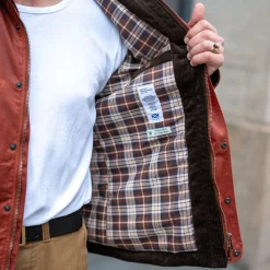 Hidden Aces POLLUX RANGER Waxed Winter-Jacket Brick Red><noscript><img width=