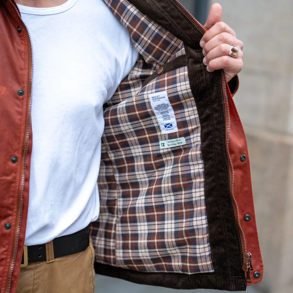 Hidden Aces POLLUX RANGER Waxed Winter-Jacket Brick Red> Jacken