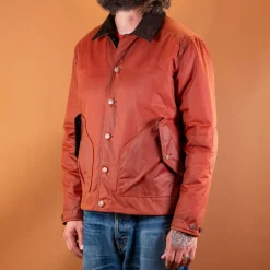 Hidden Aces Pollux Waxed Cotton Jacket K6109 Brick Red> Jacken