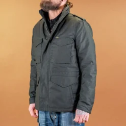 Iron Heart Quilt Lining M65 Field Jacket Black> Jacken