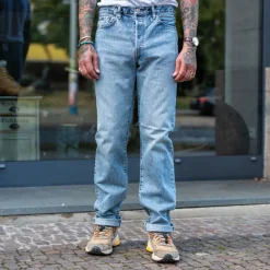 Edwin Regular Straight Kurabo Red Selvedge 14oz Blue Light Used> Hosen