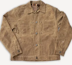 Freenote Cloth Riders Jacket Waxed Canvas Rust RJ-1> Jacken