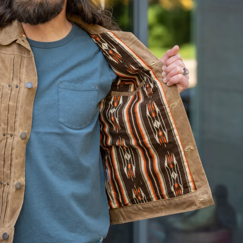 Freenote Cloth Riders Jacket Waxed Canvas Rust RJ-1> Jacken