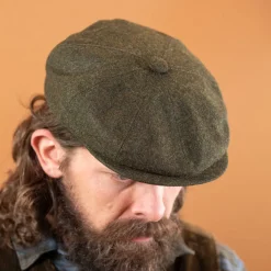 Bullani Schiebermütze Wool schmal Green> Mützen