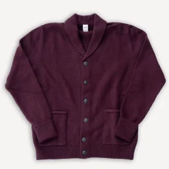 GRP Shawl Collar Cardigan Bordeaux> Jacken