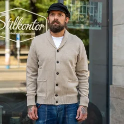 GRP Shawl Collar Cardigan Fango> Jacken