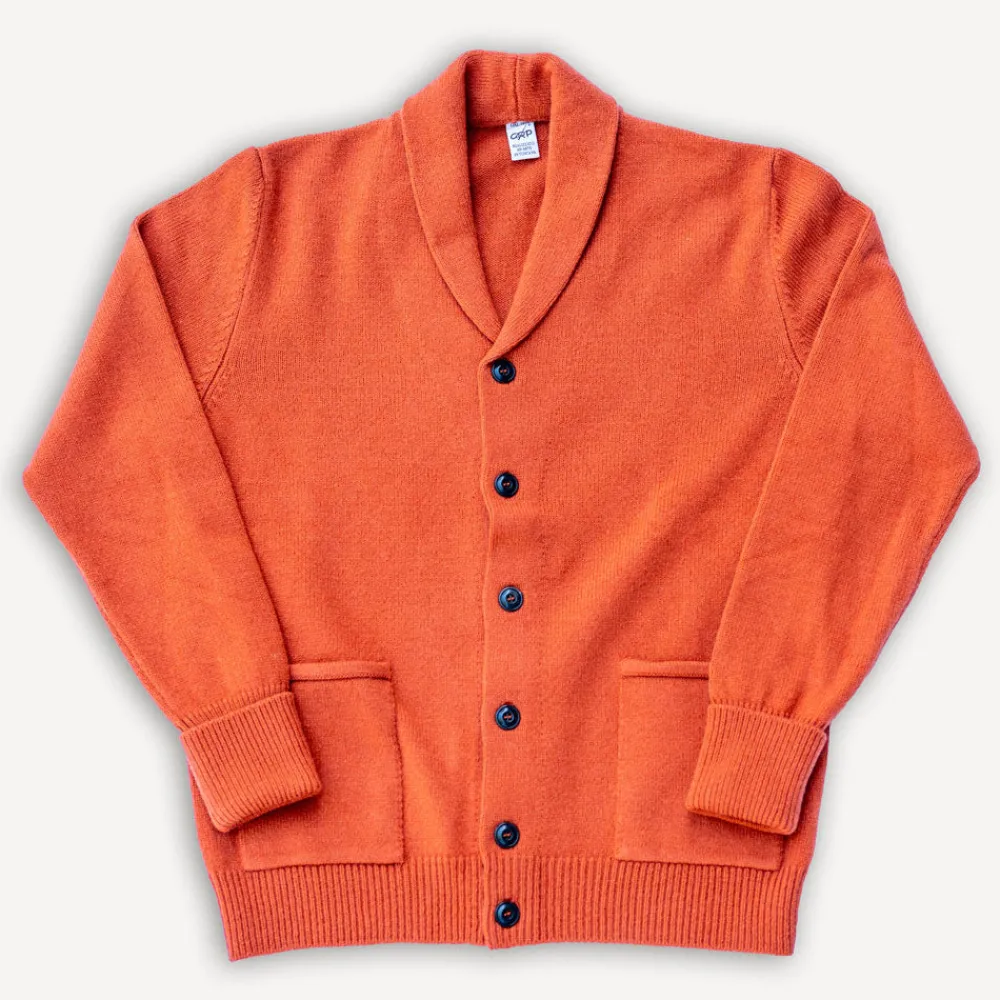 GRP Shawl Collar Cardigan Orange> Jacken