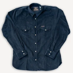 Indigofera Sideras Shirt Corduroy Navy> Hemden