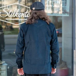 Indigofera Sideras Shirt Corduroy Navy><noscript><img width=