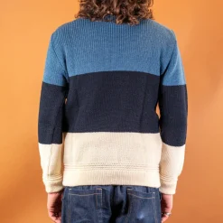 Heimat Qualitätsprodukte Signal Rollkragen Pullover Seashell/Ink/Trail Blue><noscript><img width=