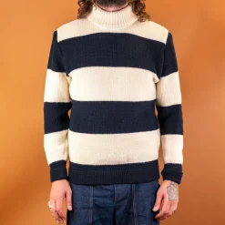 Heimat Qualitätsprodukte Signal Rollkragen Pullover Seashell/Ink> Pullover