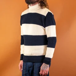 Heimat Qualitätsprodukte Signal Rollkragen Pullover Seashell/Ink> Pullover