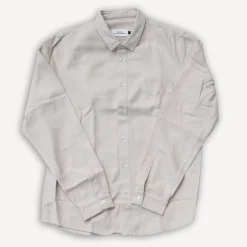 About Companions Simon Shirt Eco Flannel Light Sand> Hemden