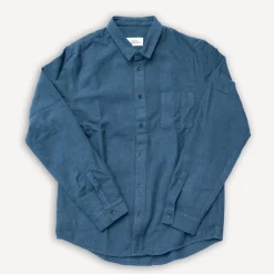 About Companions Simon Shirt Eco Flannel Ocean> Hemden