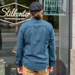 About Companions Simon Shirt Eco Flannel Ocean><noscript><img width=
