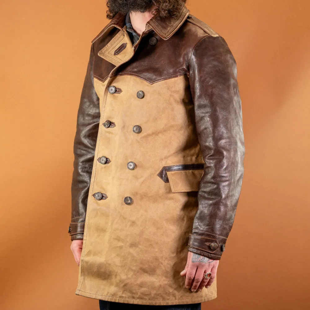 Thedi Leathers Swedish Military Coat Brown> Jacken