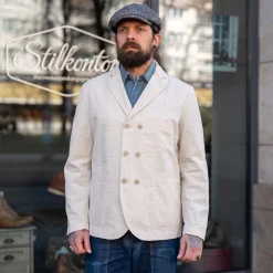 1st PAT-RN Thompson Utility Blazer T1US/Slub Natural> Jacken