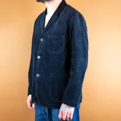 Universal Works Three Button Jacket Cord Navy> Jacken